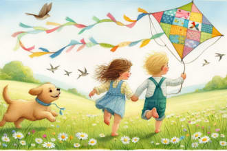 illustrate children story book illustration, children story