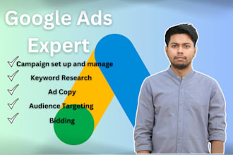 create and optimize google ads adwords, display ads, ppc ads, pmax campaigns