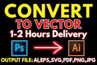 recreate, redesign, redraw, fix, edit, or vectorize your ai generated logo