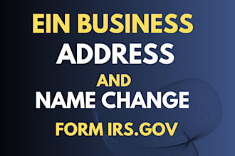 change your address and name on your ein with irs