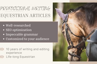 write engaging SEO equestrian content for your blog or website