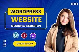 design or redesign wordpress website with elementor pro