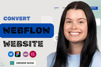 design, redesign, update or fix webflow website, convert your figma to webflow