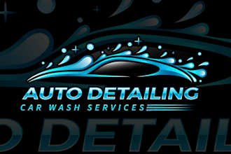 design automotive, trucking, garage, auto detailing and car wash logo