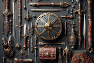 make a weapons, armors and props for your dnd games
