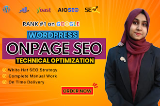do wordpress onpage SEO with rankmath and technical optimization