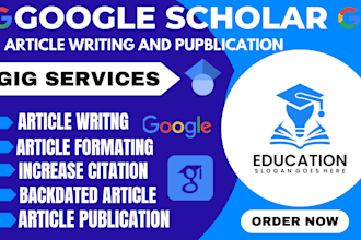 write and publish backdated article peer reviewed journal in google scholar