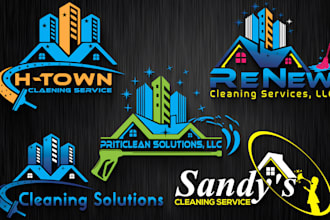 make modern pressure washing power washing and cleaning logo