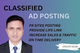 do high PR classified ad posting on top classified sites in USA