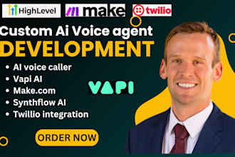 build vapi ai, ai calling agent synthflow with make com, ai agent, n8n ai agent
