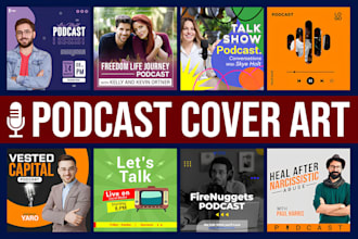 design podcast cover art, podcast cover design, podcast logo, podcast artwork