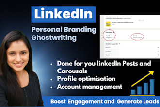 ghostwrite linkedin posts and do your personal branding