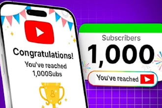 do 1k monetization approved subscriber in your youtube channel organically fast