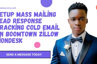 setup mass mailing lead response tracking cold email on boomtown zillow liondesk