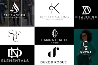 design luxury fashion and clothing brand logo