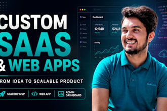 develop a custom saas web application or startup mvp