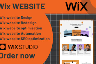 do wix website design, wix website redesign, wix website, wix studio website