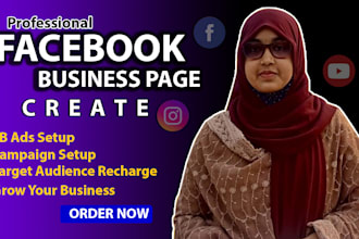 create and setup facebook business page