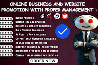 manage reddit post for business app iptv ecommerce website, product ai saas link