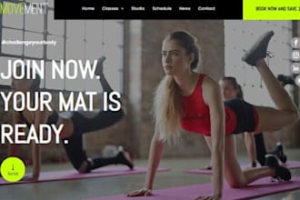 build weebly website showit duda website yoga workout gym website expert