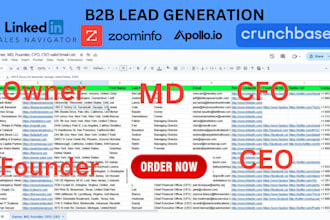 do business contact email list building and b2b lead generation