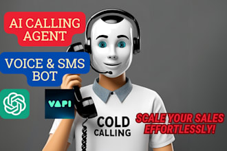 build your ai powered voice chatbot agents for cold calling vapi and twilio SMS