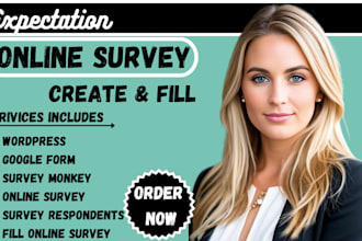 create online survey, google form,wordpress, survey monkey
