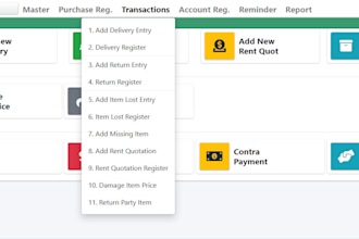 develop rent erp system