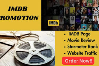 do organic imdb promotion, imdb profile increase stermeter rank