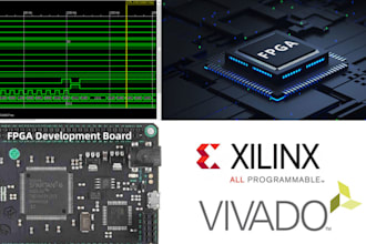 do digital logic design, verilog, vhdl, fpga tasks on vivado and quartus