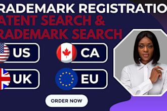 help with search and trademark registration in USA UK eu ca