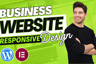 design any clean responsive wordpress business website