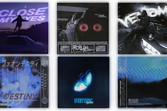design unique eye catching track cover art for your music