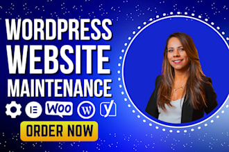 provide monthly wordpress website maintenance support update help fix bug error