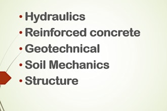 do hydraulics, geology, soil mechanics, reinforced concrete