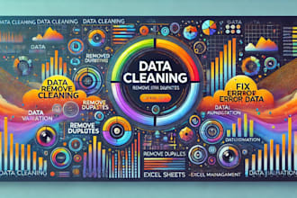 clean, format,marge,spilt excel data,data entry