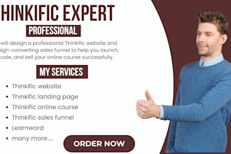 design thinkific website, thinkific sales funnel, thinkific online course