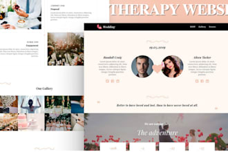 design therapy website medical healthcare, dental, clinic website