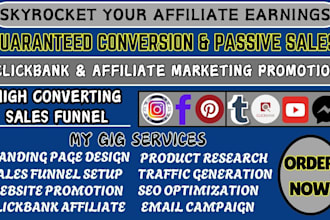 create autopilot clickbank affiliate marketing link promotion sales funnel