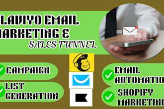 boost shopify ebay store klaviyo email marketing flows campaign sales funnel