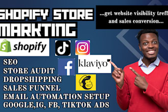 do shopify dropshipping salesfunnel klaviyo email marketing boost shopify sales