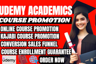 do online course video promotion fitness and udemy course sales funnel