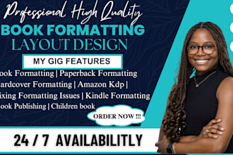 create ebook, book formatting, children book formatting, workbook design for KDP