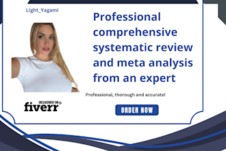 conduct comprehensive systematic review and meta analysis