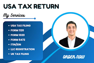 do usa tax return, form 1120, 1020, 5472, 1040, 1040nr, itin, ein