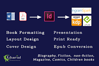 professional book formatting and design in adobe indesign