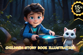 illustrate children story book illustration and children story book illustration