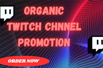 do twitch channel promotion to have live viewers