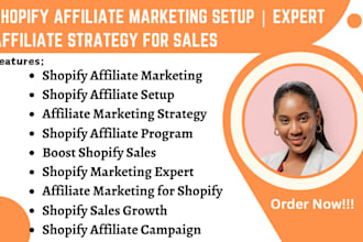 setup  an affiliate program on your shopify store