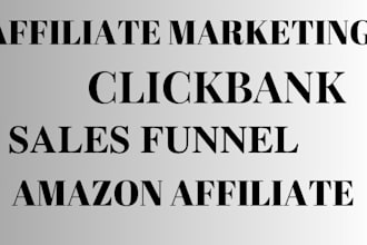 create affiliate marketing sales funnel clickbank amazon website for sales